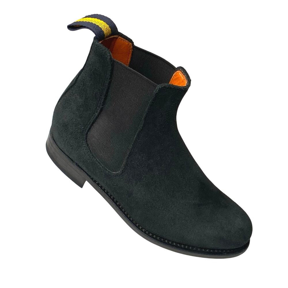 Dukes Chelsea Boot Women Sz US 7 EU 37 Black Suede